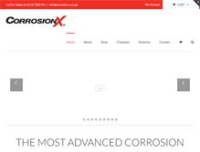 Tablet Screenshot of corrosion-x.co.uk